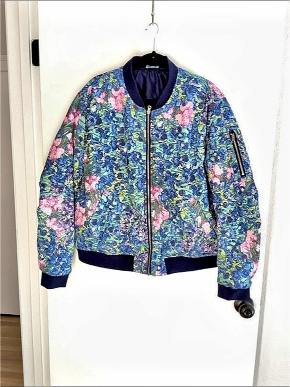 Blackmilk Spy with my little iris bomber Van Gogh xl Floral Bomber Jacket